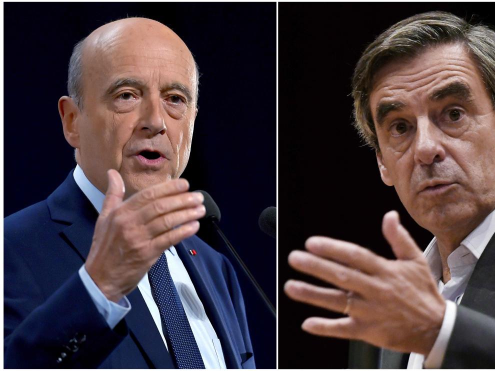 Juppé, Fillon y Sarkozy