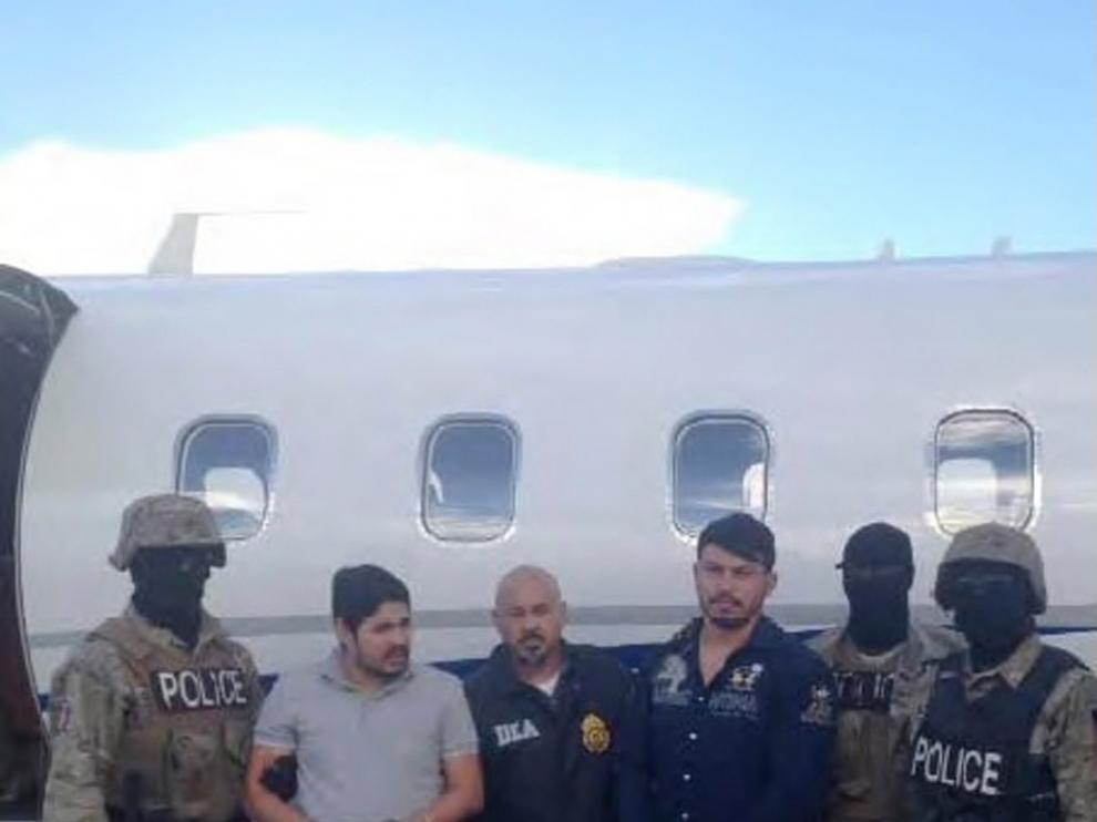 Los dos familiares de Maduro, cuando fueron detenidos por la Policía, en 2015.