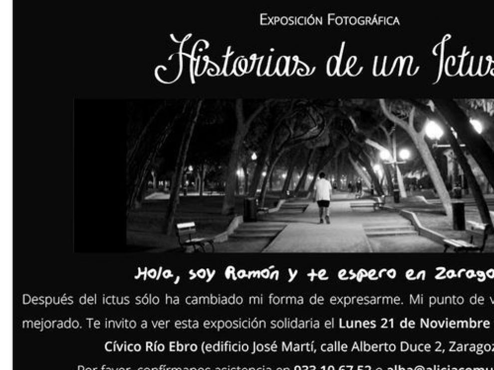 La exposición solidaria 'Historias de un ictus' llega a Zaragoza