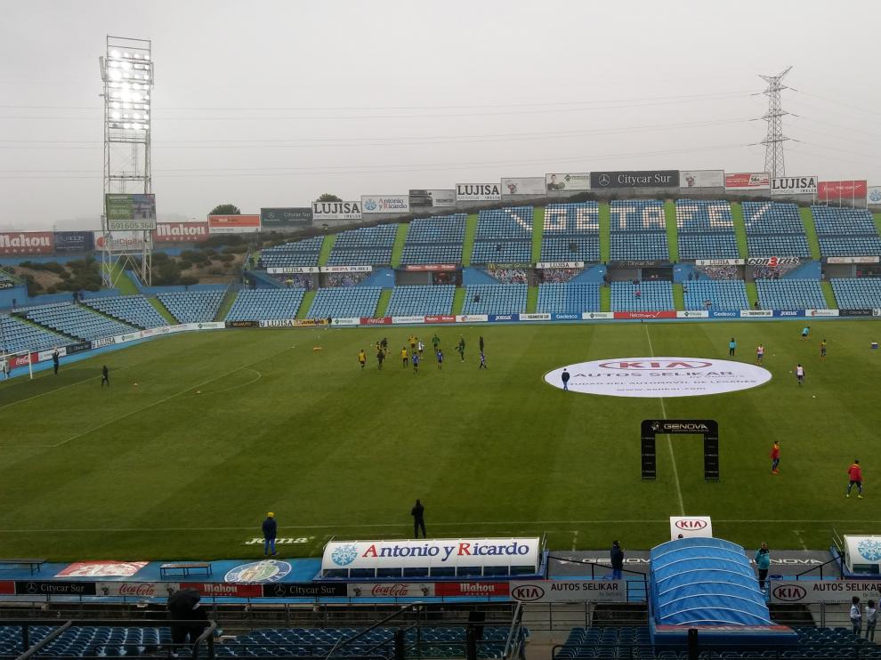 El Coliseum Alfonso Pérez, antes del encuentro.