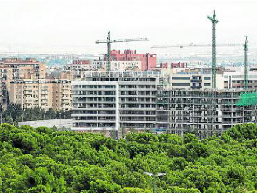 Vista de Parque Venecia cuando el barrio comenzó a construirse.