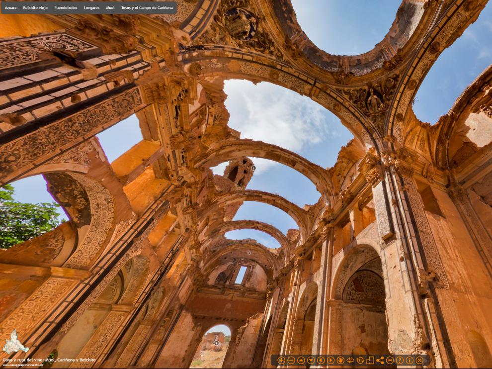Las once rutas diseñadas por la Diputación de Zaragoza recorren Belchite entre otros lugares.