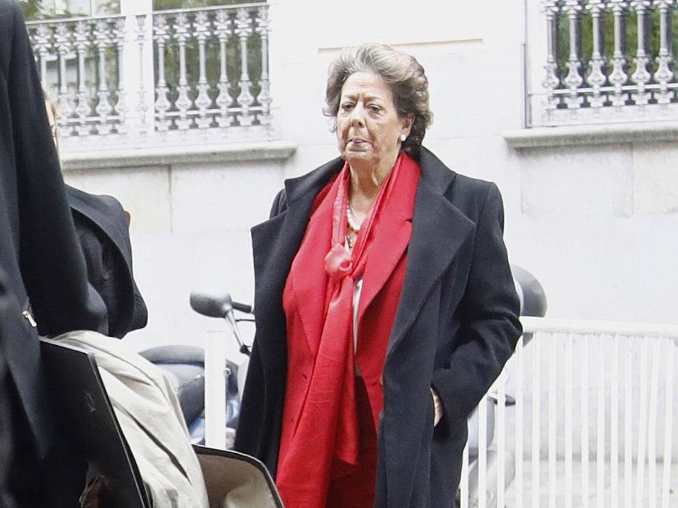 Rita Berberá a su llegada a la sede del Tribunal Supremo.