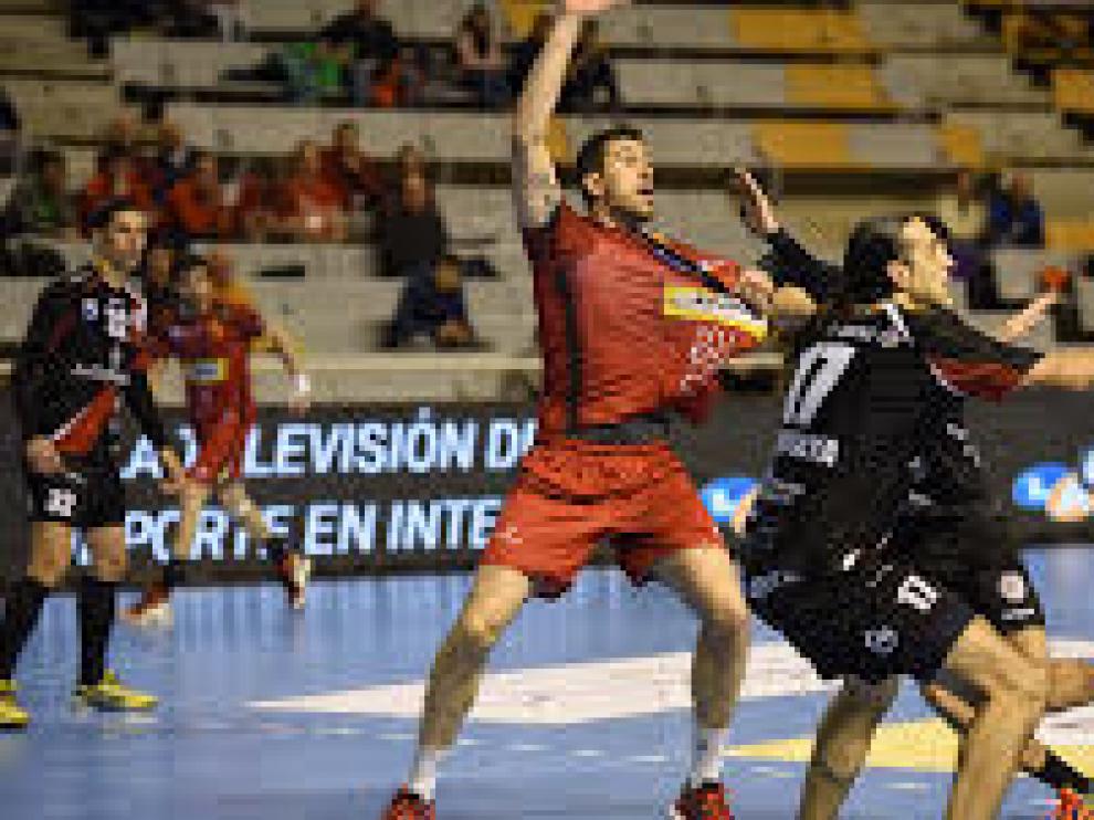 Un momento del partido.