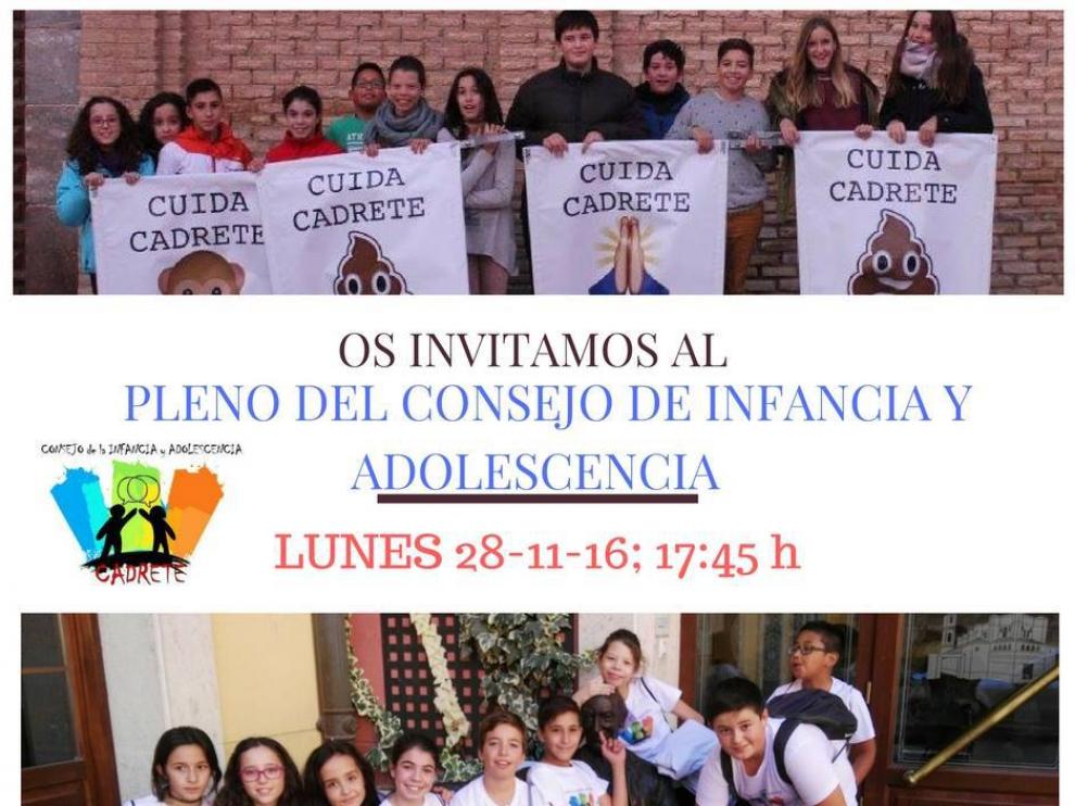 Los niños de Cadrete lanzan su propia campaña de limpieza para el municipio.