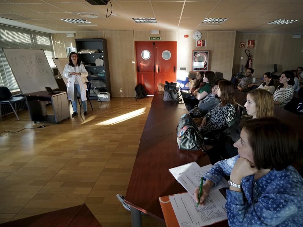 Jornadas de geriatría celebradas ayer en el hospital Obispo Polanco.