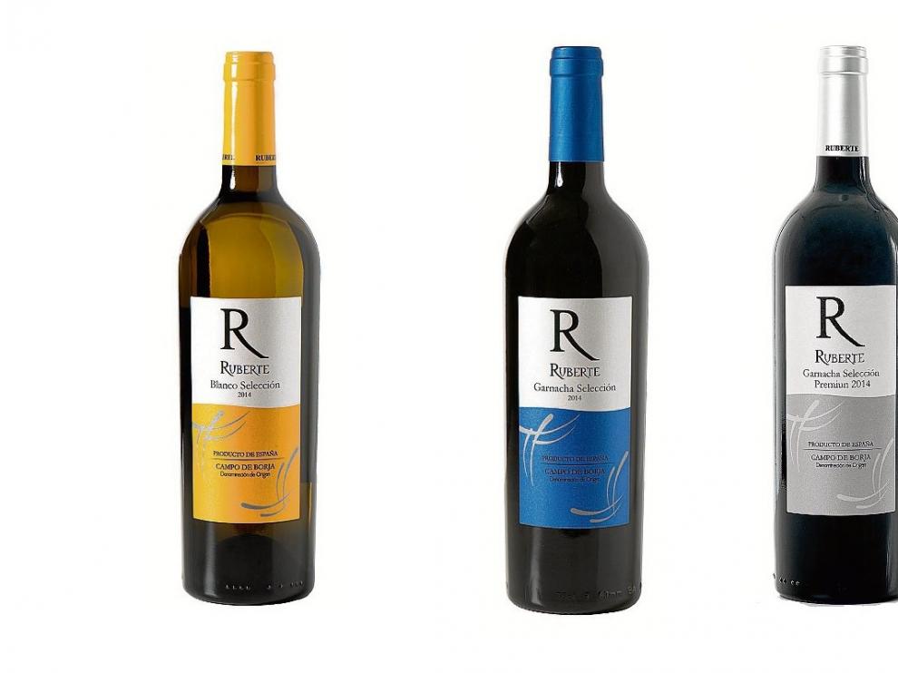 Ruberte Blanco Selección, Ruberte Garnacha Selección, Ruberte Garnacha Selección Premium.