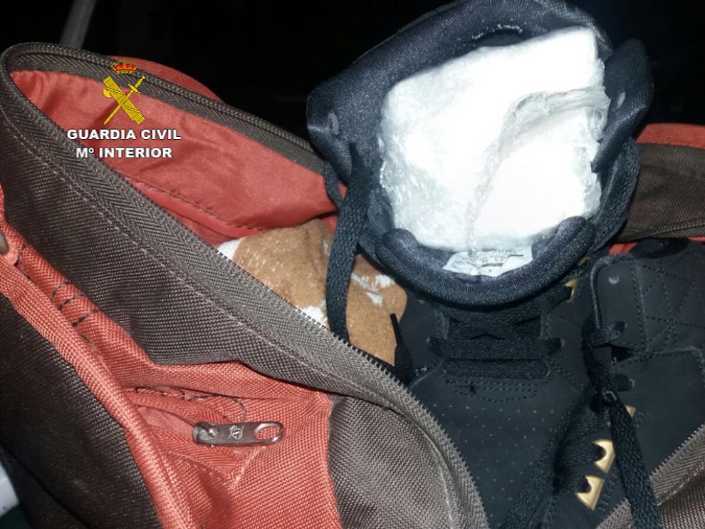 Droga incautada durante la detención.