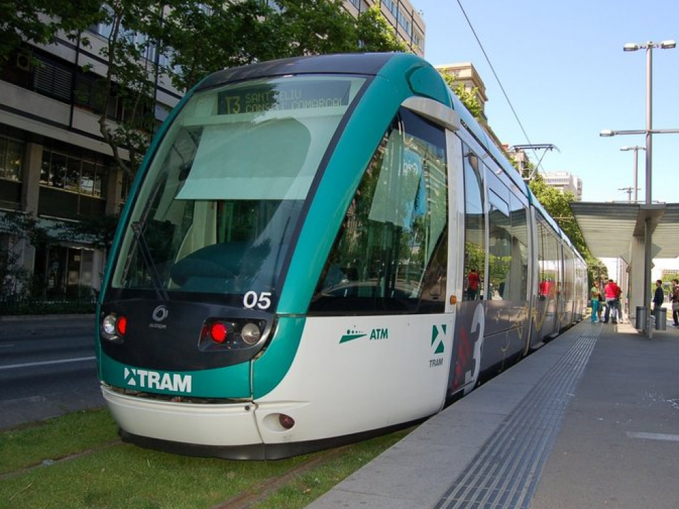 Tranvía de Barcelona.