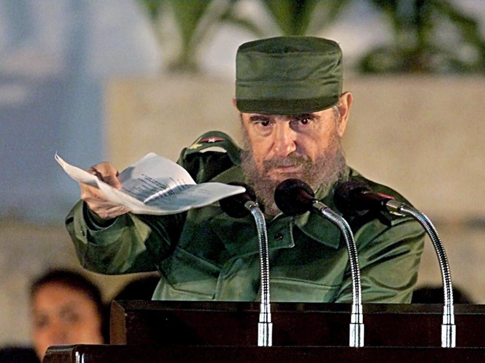 Fidel Castro era capaz de dar discursos de cinco horas y más, y siempre de pie