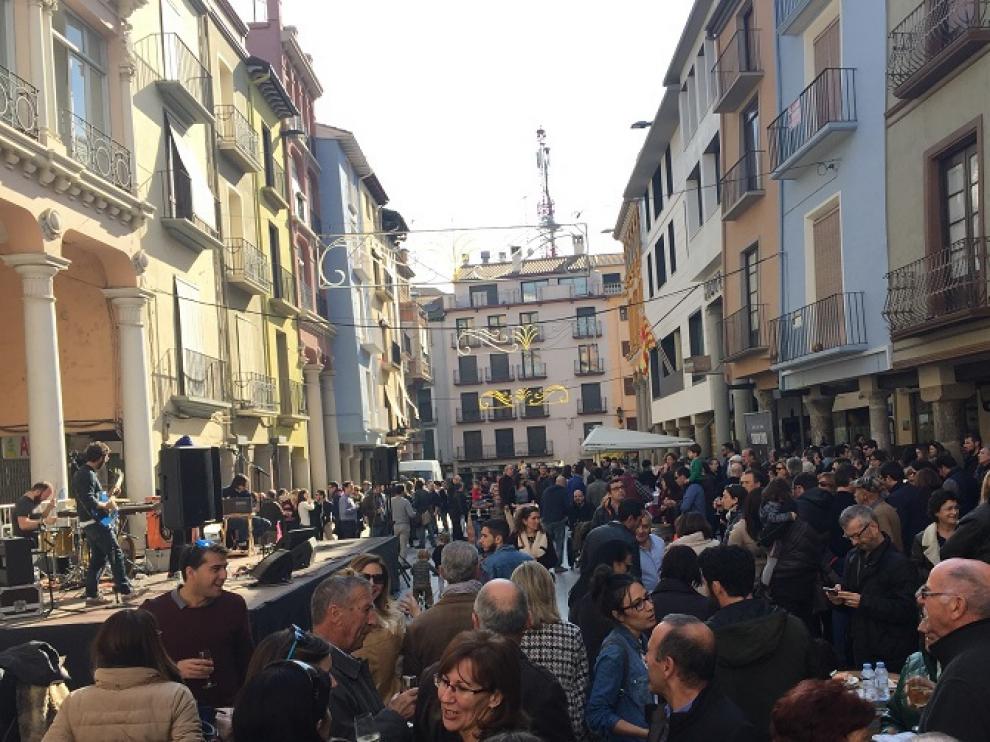 La plaza del Mercado de Barbastro es uno de los escenarios más populares.