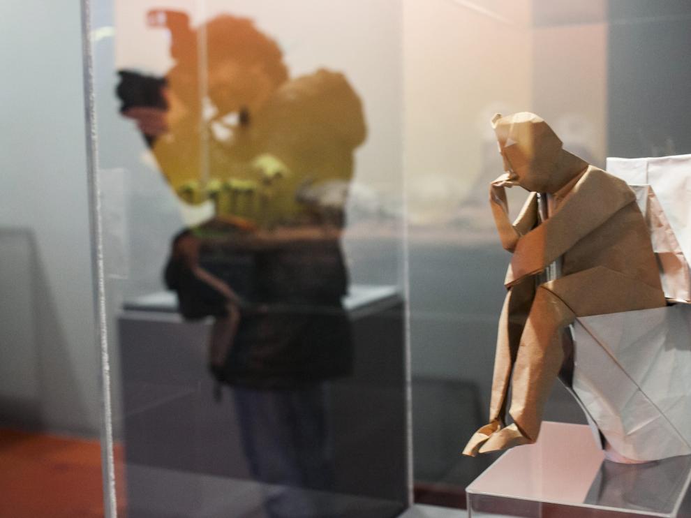 Una figura del Museo del Origami de Zaragoza.