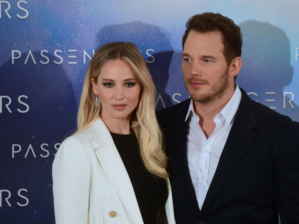 Jennifer Lawrence y Chris Pratt han presentado este miércoles el filme en Madrid.
