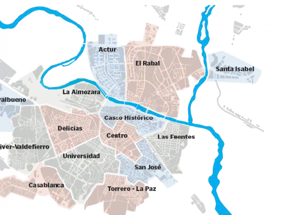 Barrios de Zaragoza