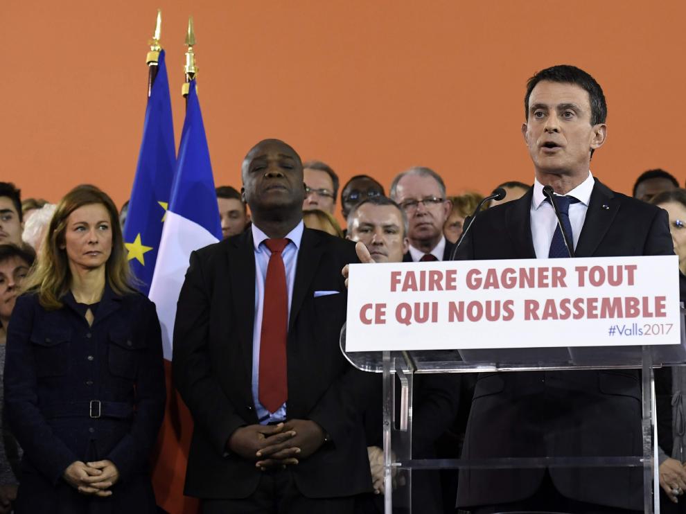 Manuel Valls durante su discurso