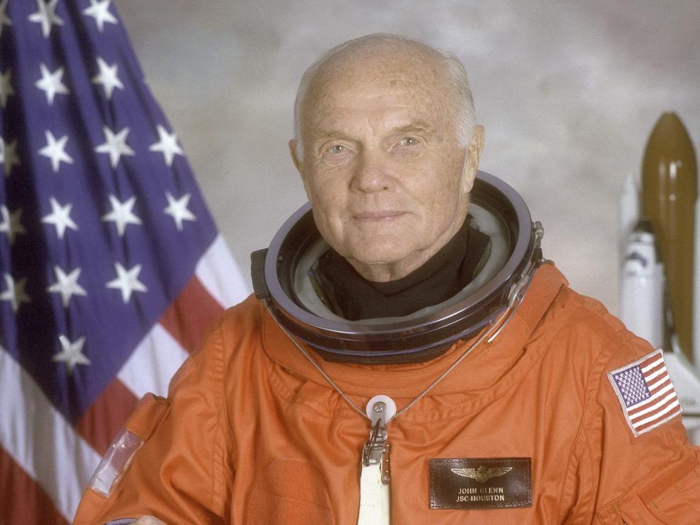 John Glenn en una imagen de archivo de la NASA.
