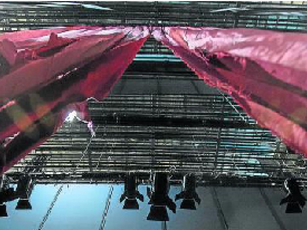 Imagen de la caja escénica del Teatro Principal de Zaragoza desde el escenario.