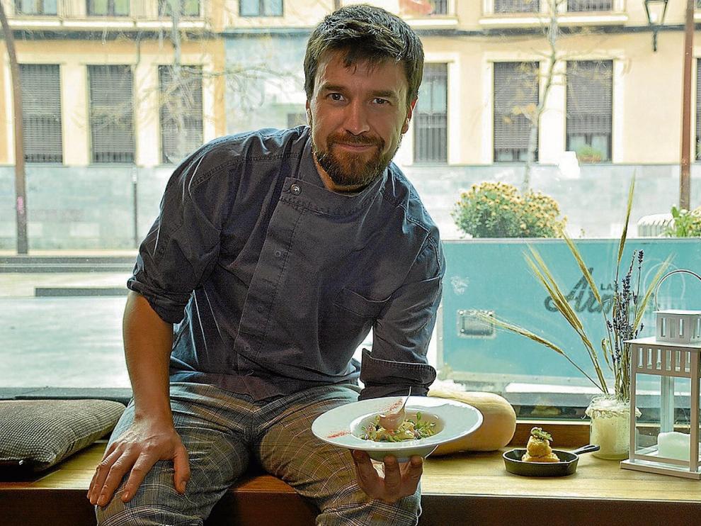 El cocinero Daniel Yranzo en Zaragoza.