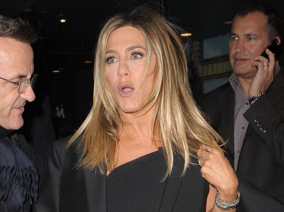 Jennifer Aniston y su indiscreta etiqueta.