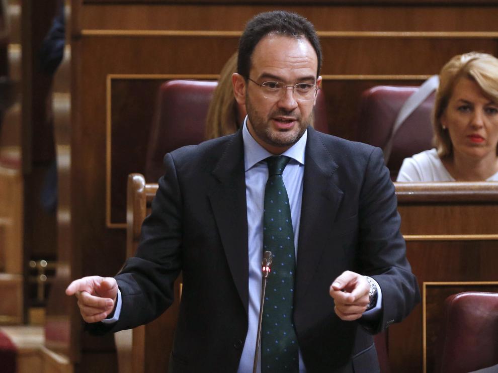 Antonio Hernando en el Congreso de los Diputados.