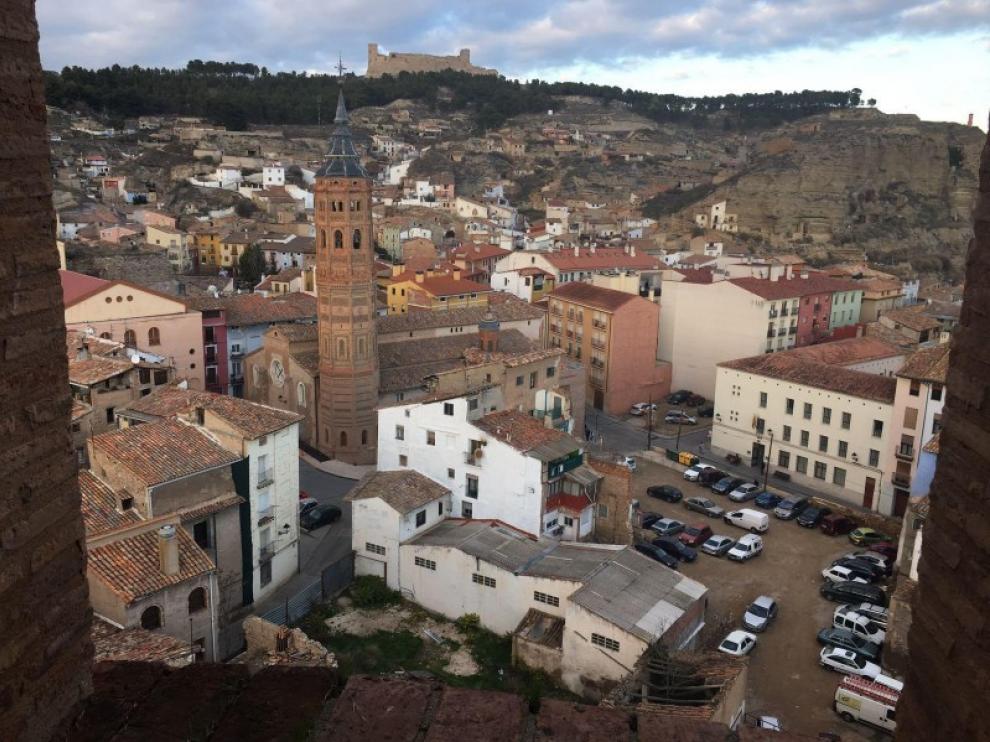 Las vistas de Calatayud desde el campanario de la torre.