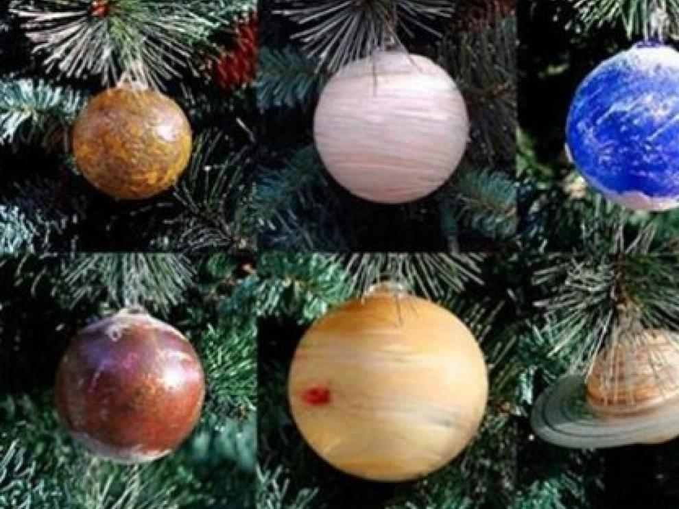 El Sistema Solar, convertido en preciosas bolas navideñas