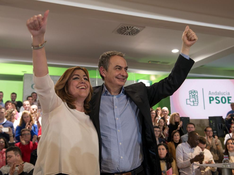 Susana Díaz y José Luis Rodríguez Zapatero