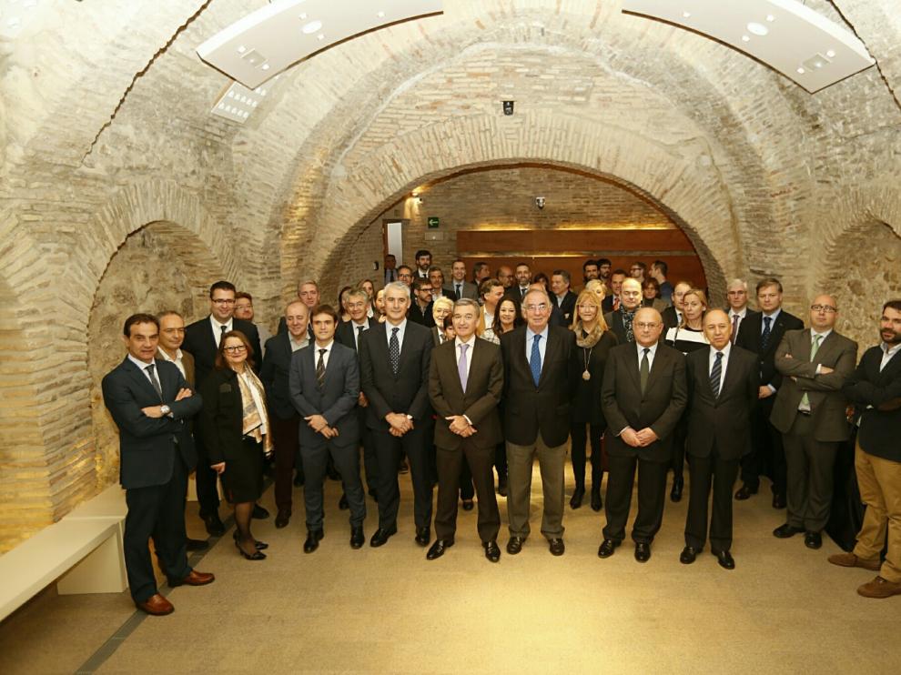 Copa navideña de Ibercaja con los medios de comunicación