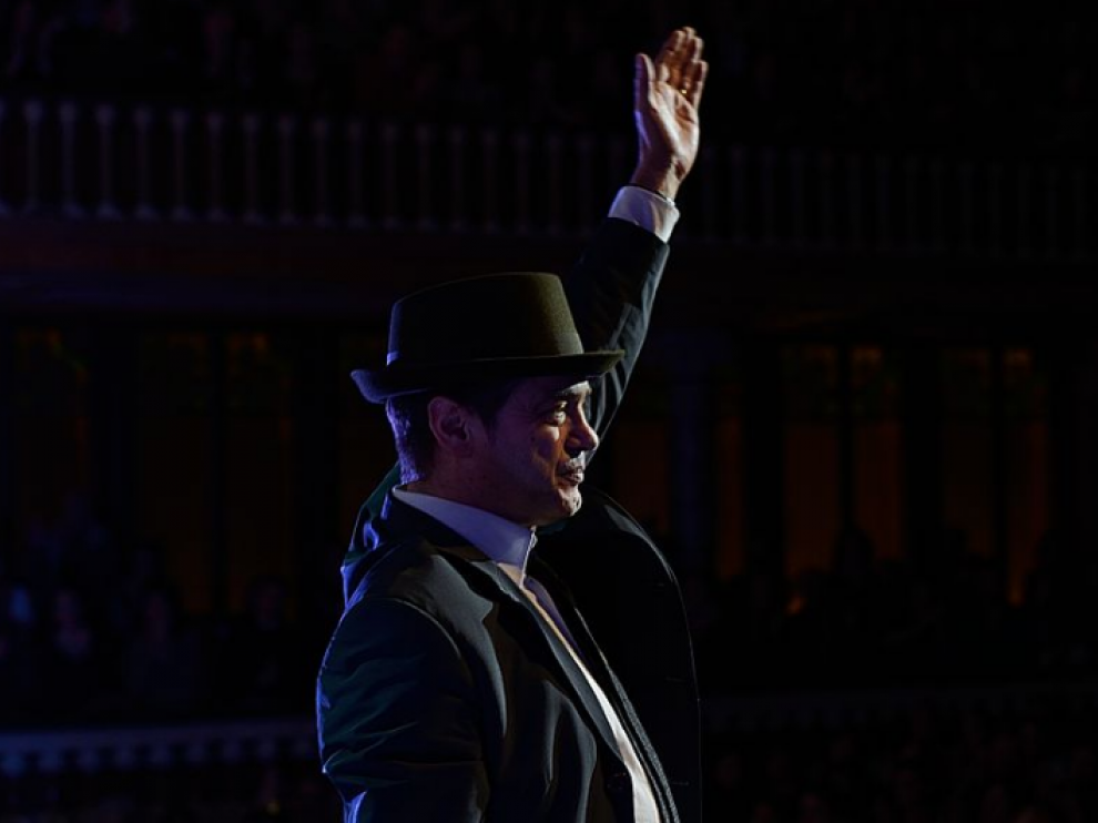 Santiago Auserón en el Palau Sant Jordi.