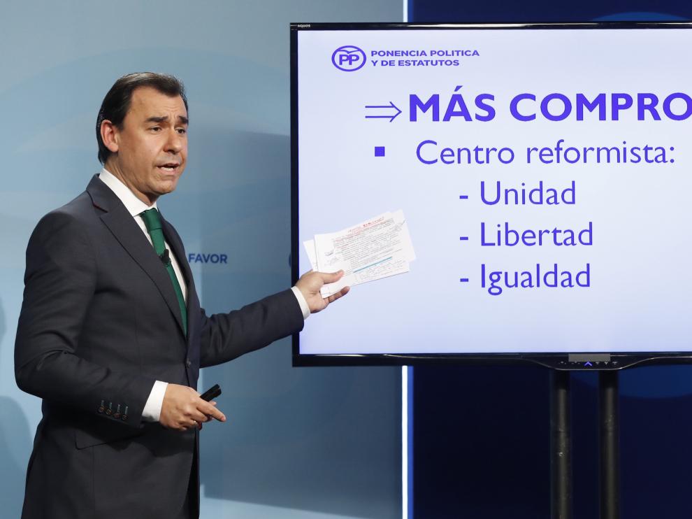 Fernando Martínez-Maillo durante la comparecencia pública.