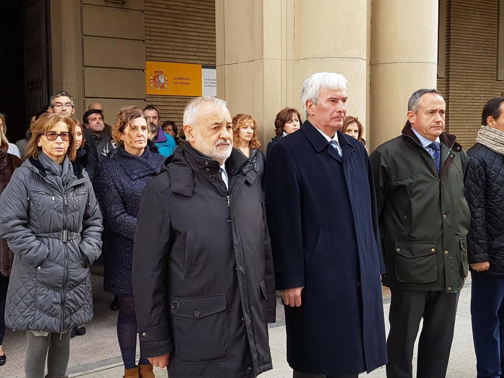 Minuto de silencio en la Delegación del Gobierno por el atentado en Berlín