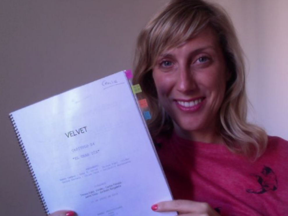 Cecilia Freire subasta el guion del último capítulo de la serie.