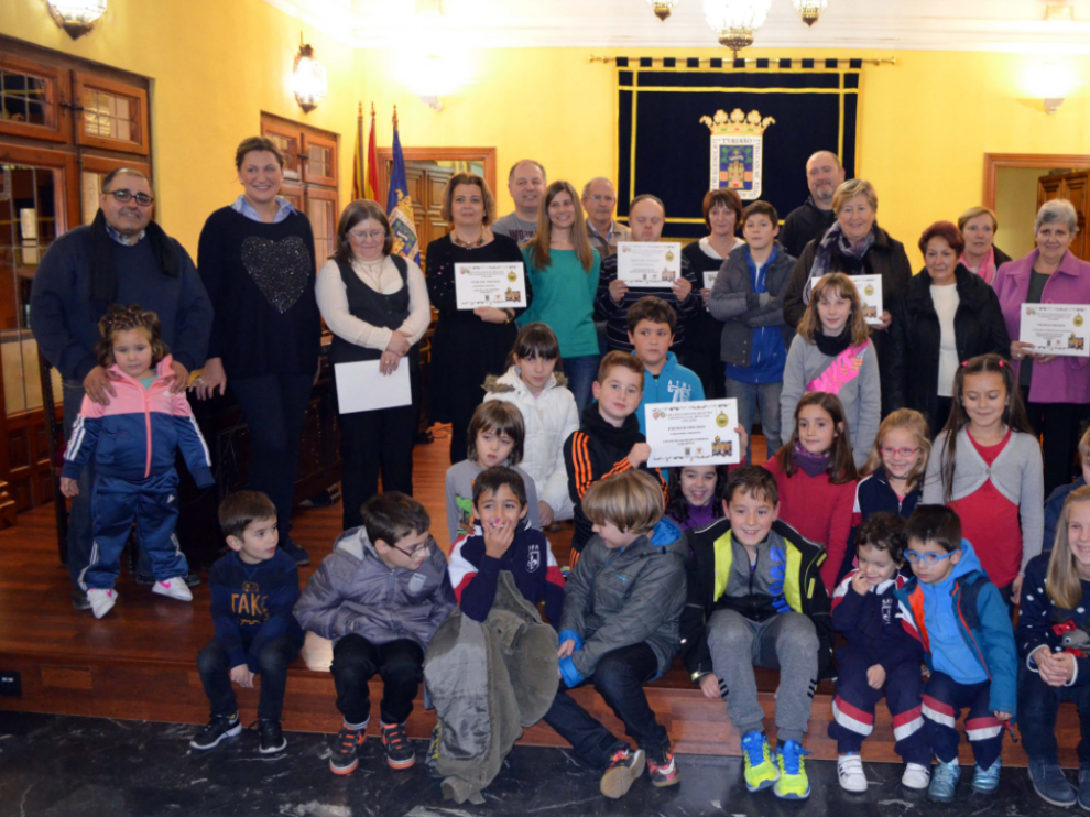 Los premiados por los mejores belenes de la Comarca de Tarazona y el Moncayo.