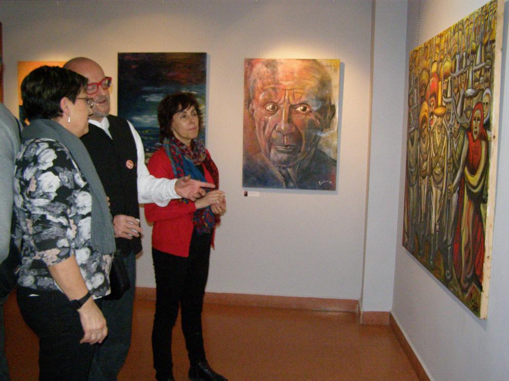 Atelier de Artistas de Tarazona expone pinturas de sus alumnos