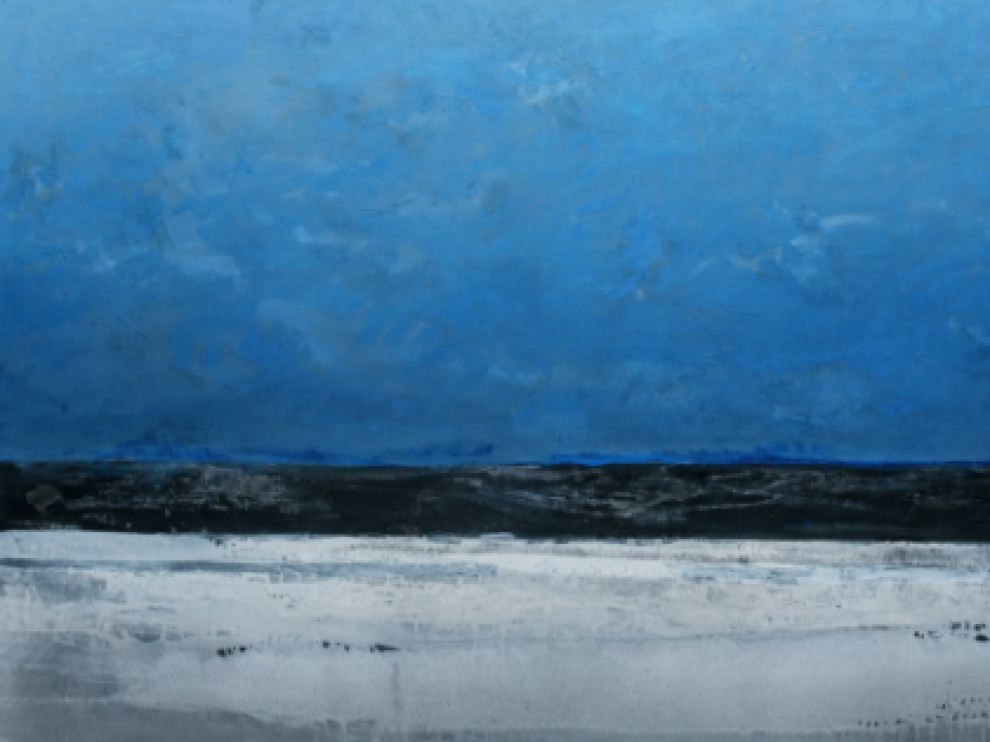 José Beulas Recansens, Monegros, 2003, óleo sobre tela 130 x 196 cm. Colección Beulas-Sarrate. CDAN.