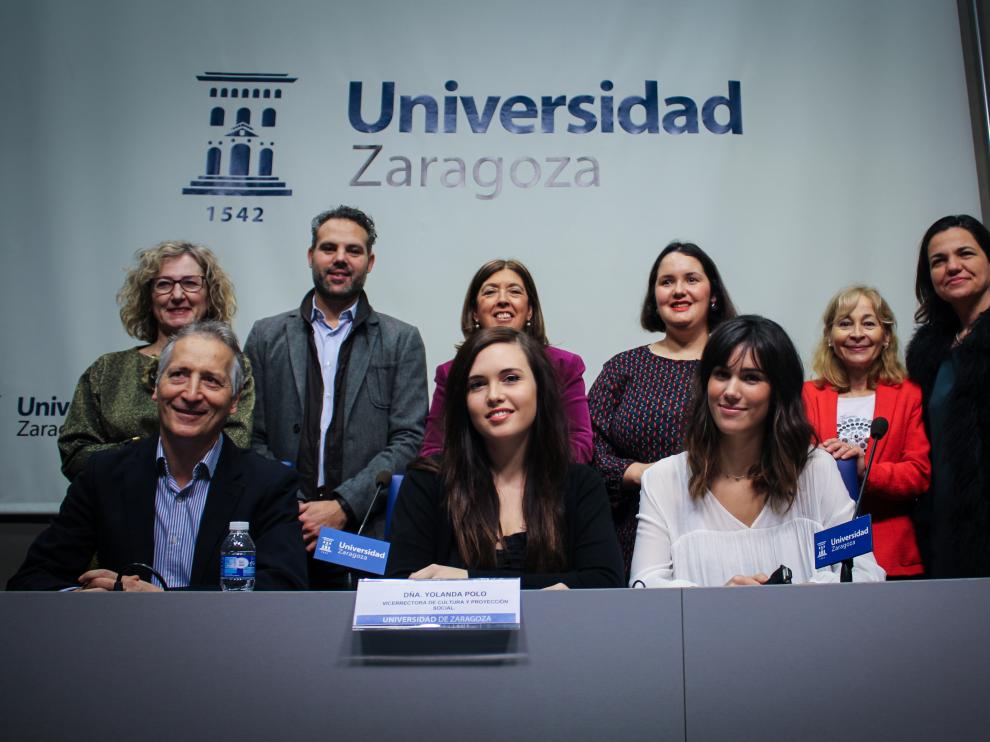 Raquel Pérez y María Rodríguez, dos de las impulsoras del proyecto, durante la presentación.