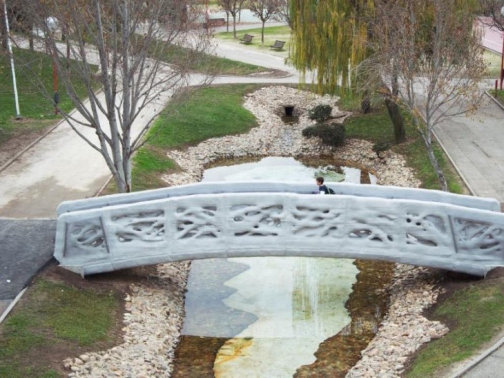 Este puente ha sido impreso en hormigón micro-reforzado