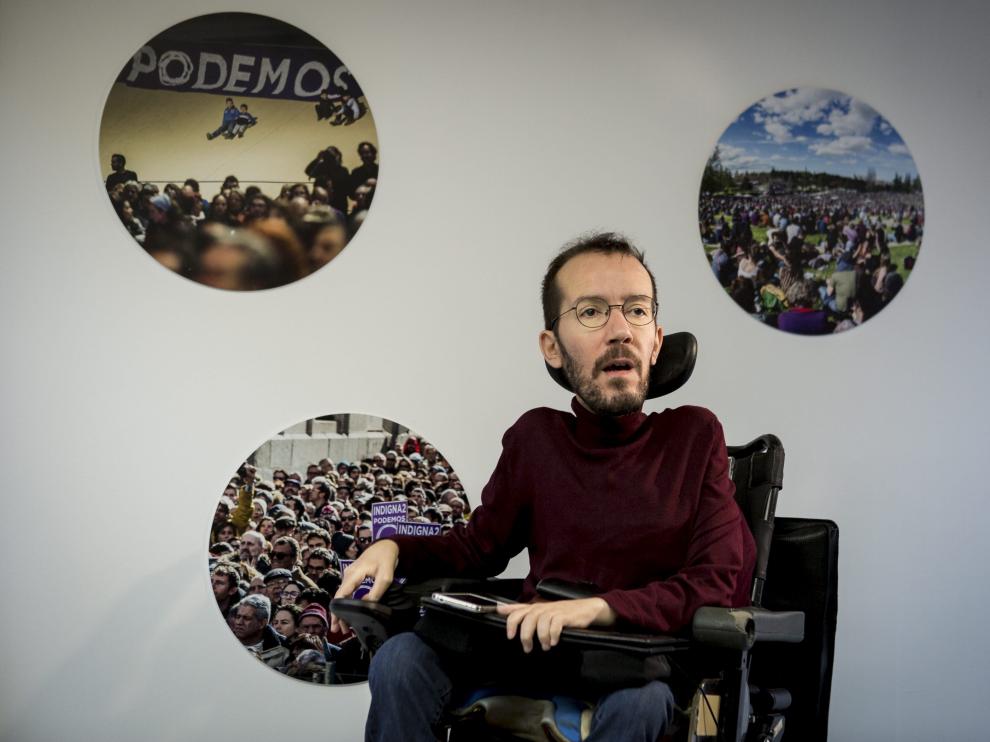 Pablo Echenique el día de Navidad.