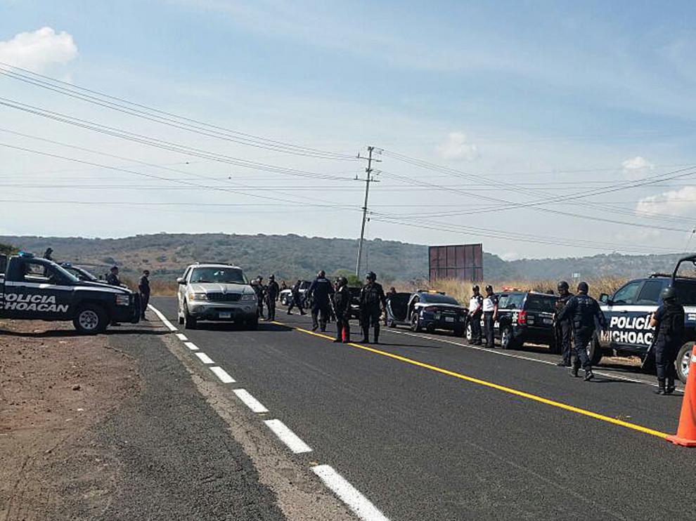 Zona donde aparecieron las seis cabezas decapitadas en México