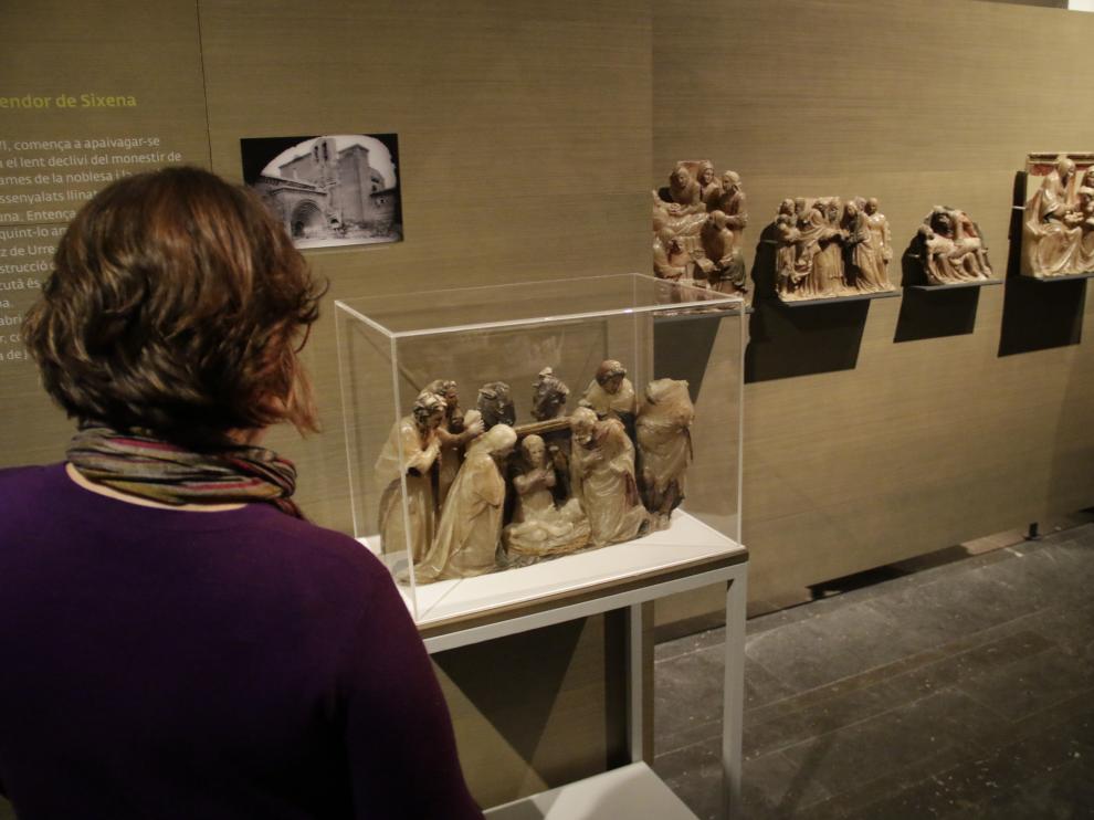 Piezas de Sijena en el Museo de Lérida.