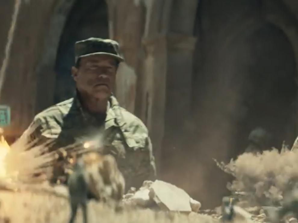 Schwarzenegger, en el anuncio del videojuego.