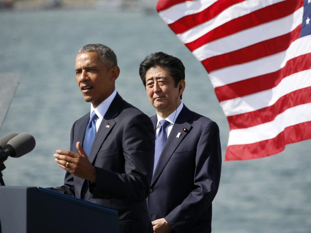 Barack Obama y Shinzo Abe sellan la alianza de EE.UU. y Japón en Pearl Harbor
