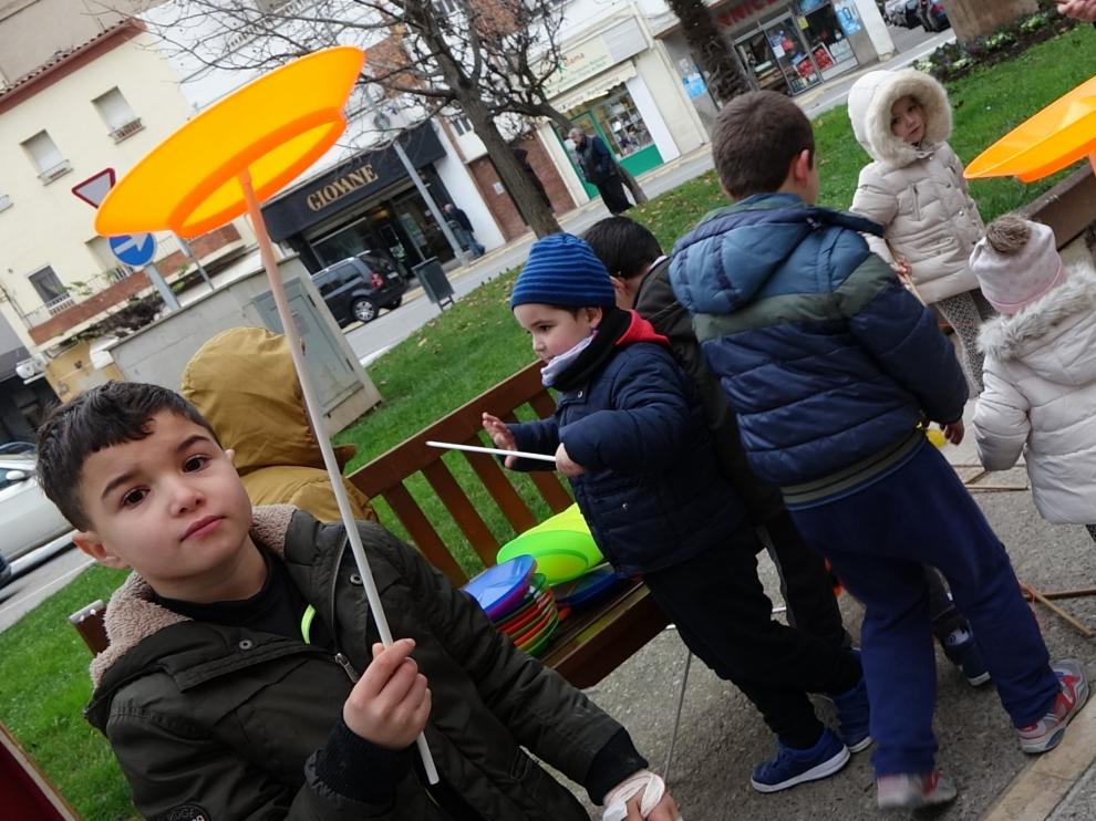 Los más pequeños han disfrutado de la actividad organizada en Fraga.