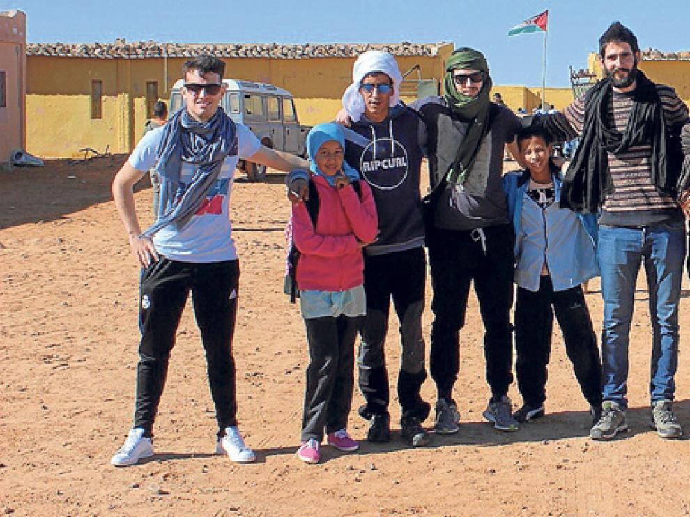 Delegación soriana que visitó los campamentos saharauis