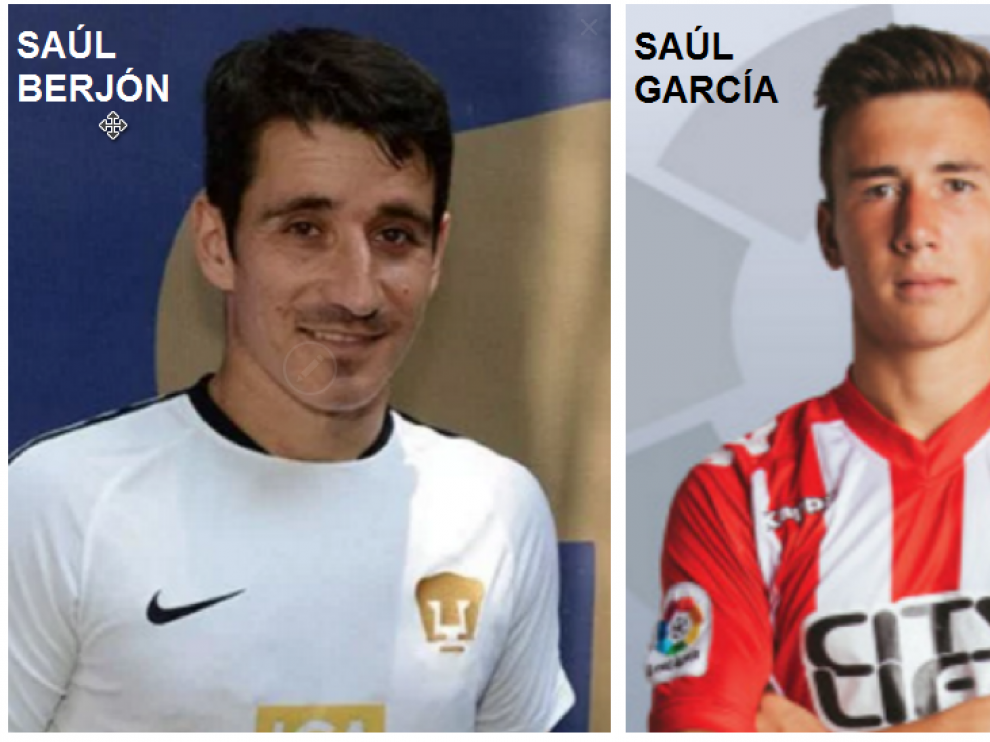 Los tres protagonistas del mercado invernal en Segunda División: Saúl Berjón, Saúl García y Lluís Sastre.