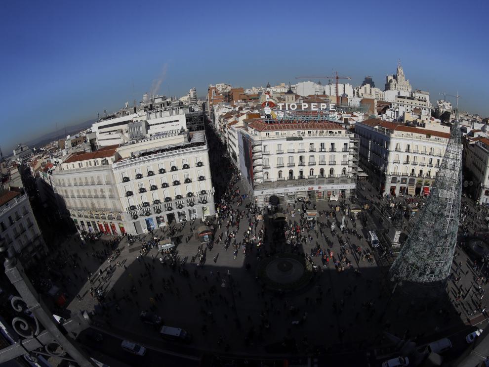 La Puerta del Sol de Madrid.