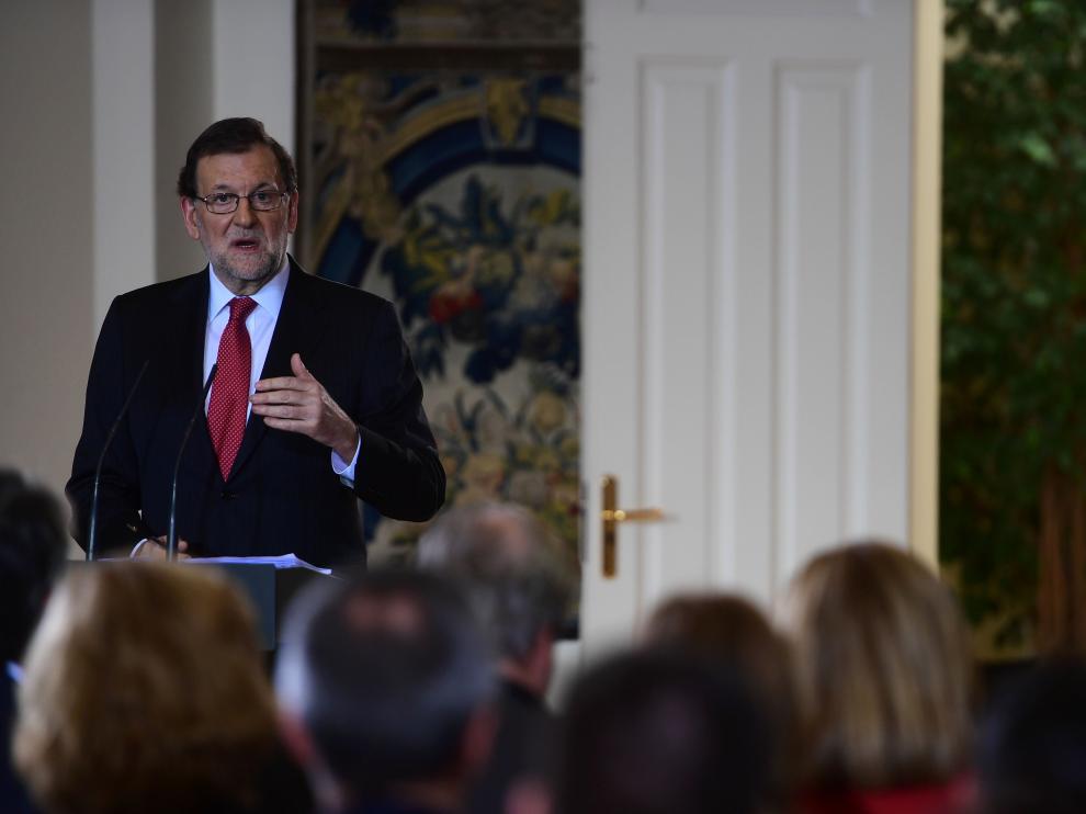 Mariano Rajoy en el último Consejo de Ministros del 2016.