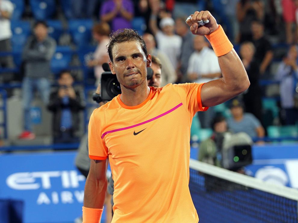 Rafa Nadal tras el partido.