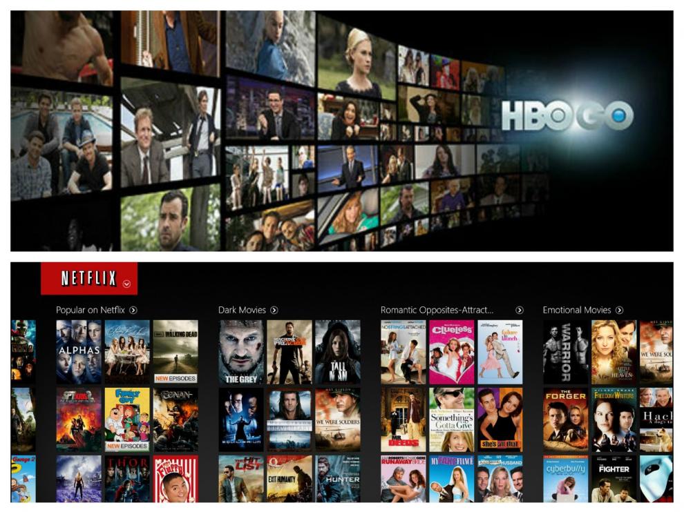 Oferta de HBO y Netflix.