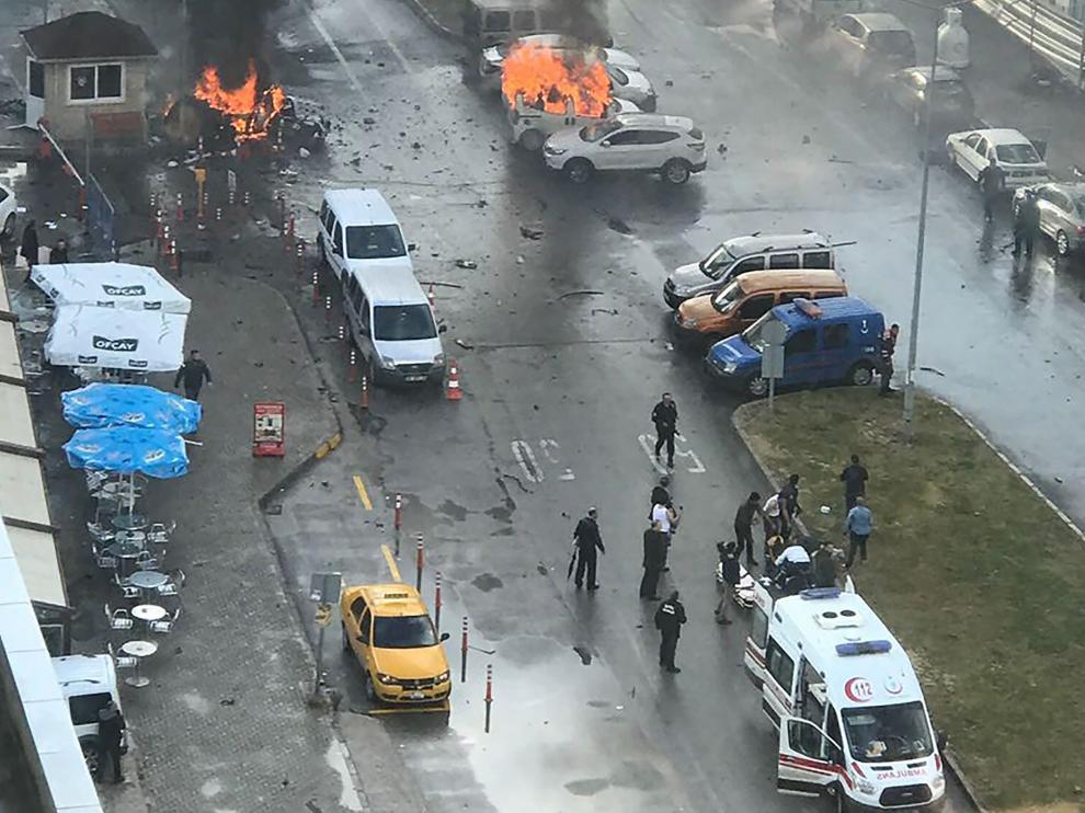 Un reciente atentado en Esmirna, Turquía.